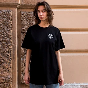 Футболка it's my!bike Велосердце черная