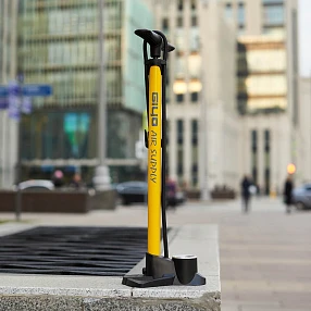 Напольный велосипедный насос Giyo GF-55P желтый