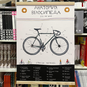 Плакат it's my!bike Анатомия велосипеда