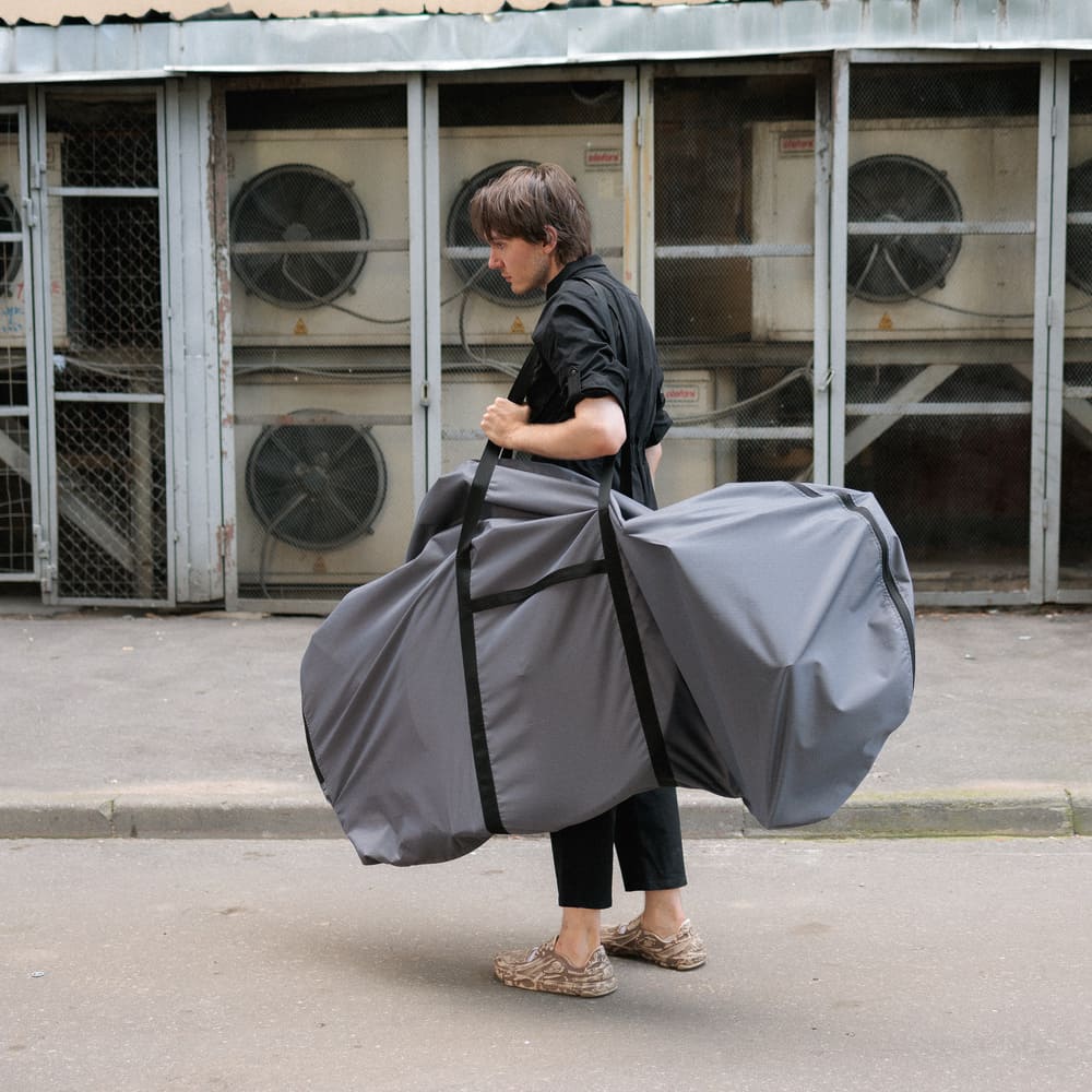 Чехол-переноска для велосипеда PROTECT серый - фото 2