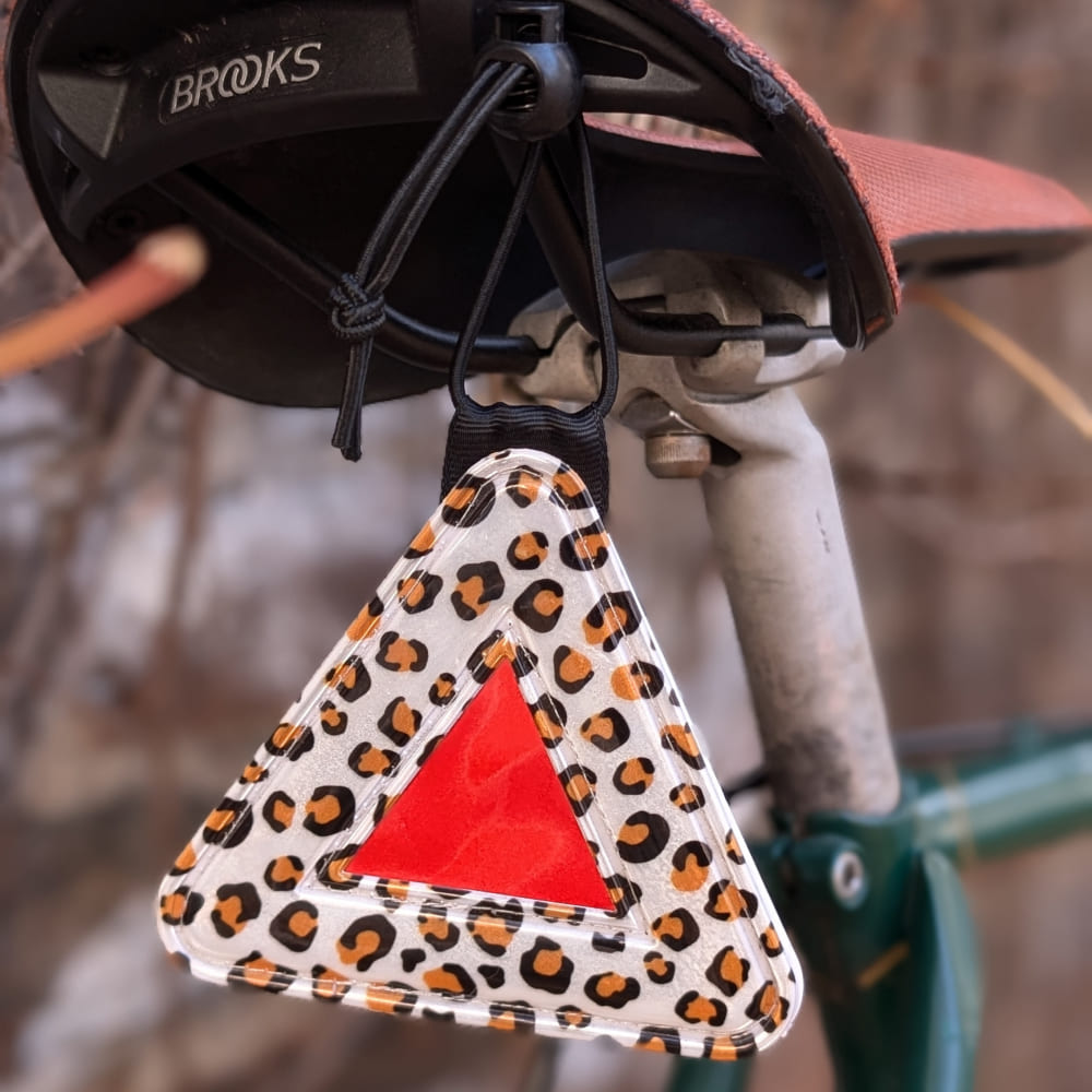 Светоотражающий треугольник it's my!bike леопард - фото 8