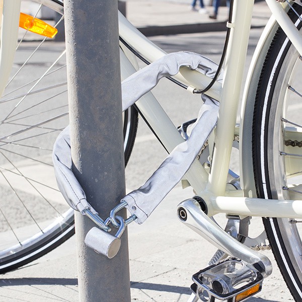 Замок-цепь для велосипеда Тигрь светоотражающая - фото 2