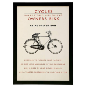 Постер Wall Art Bicycle Safety