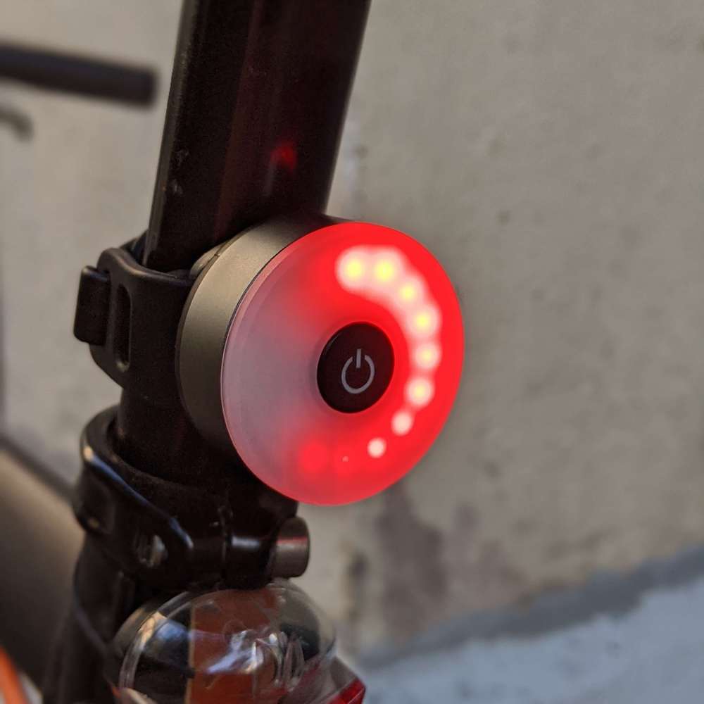 Задний велофонарь яркий и круглый - фото 7