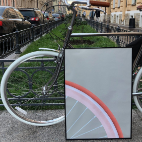 Плакат Велосипедное колесо