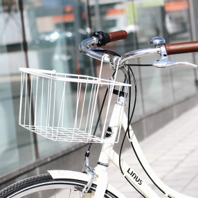 Велосипедная металлическая корзина Itsmybike белая Жирарден