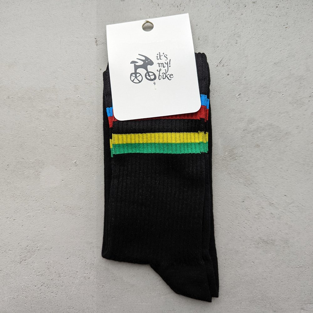 Носки it's my!bike Cycling Rainbow Black 40-46 - фото 4