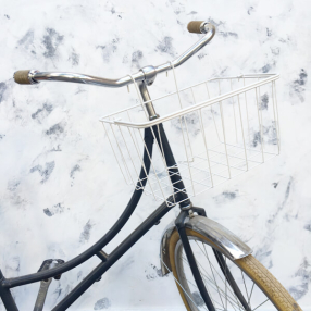 Велосипедная металлическая корзина Itsmybike белая Жирарден