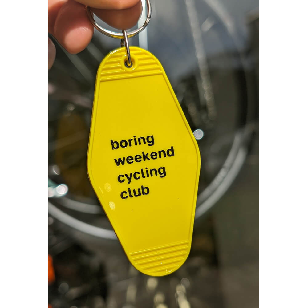 Брелок it's my!bike Boring Weekend Cycling Club желтый - фото 1