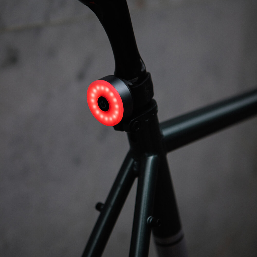 Задний велофонарь яркий и круглый - фото 1