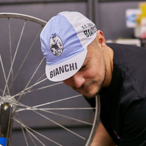Пятипанельная велосипедная кепка Fausto Coppi Bianchi