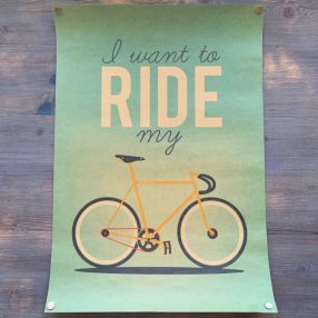 Плакат I want to ride